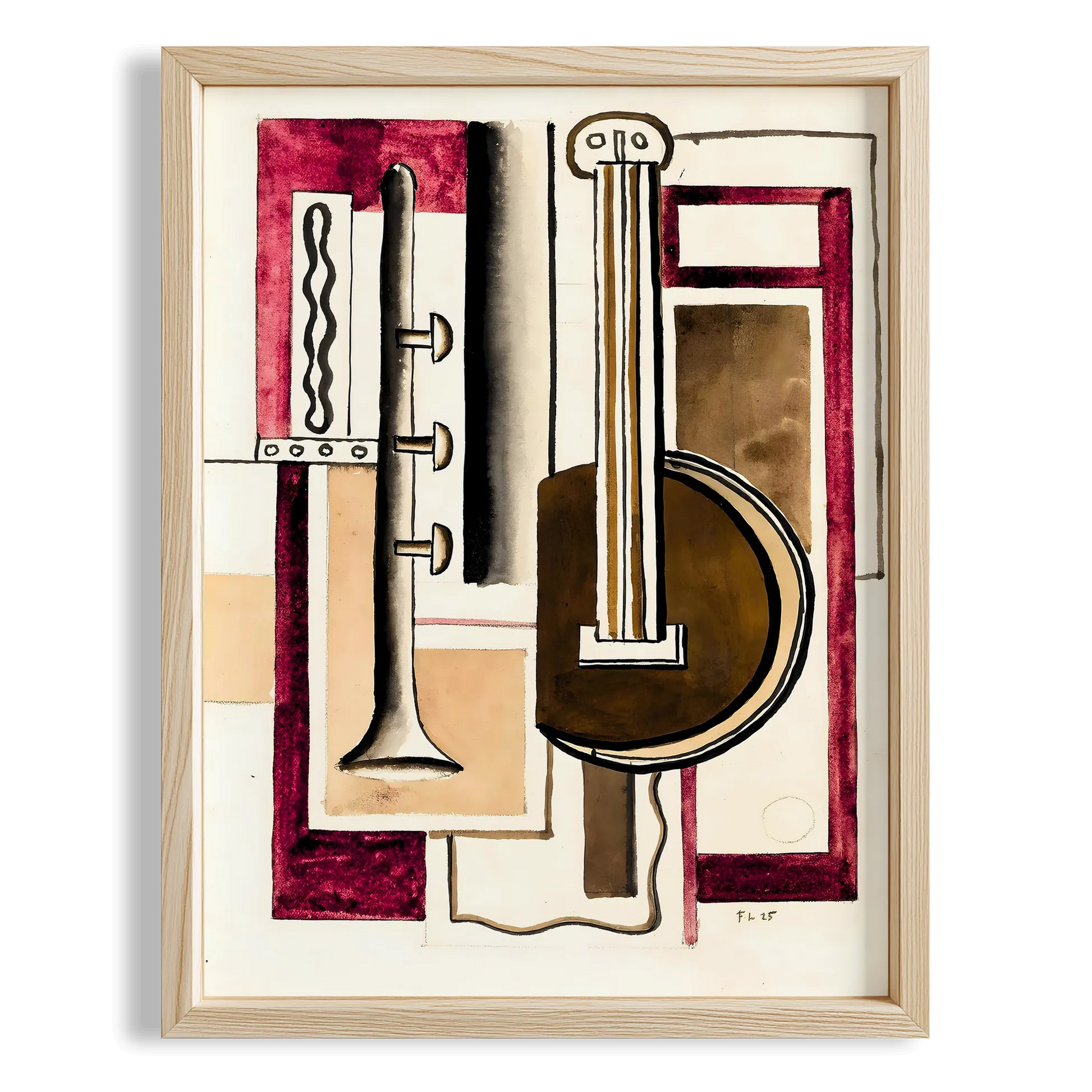 Fernand Leger 32 Duvar Tablosu