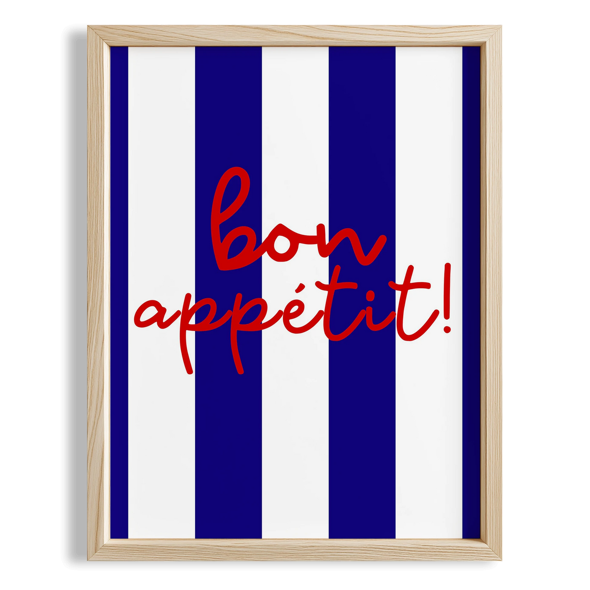 Bon Appetit Tipografi Mutfak Duvar Tablosu