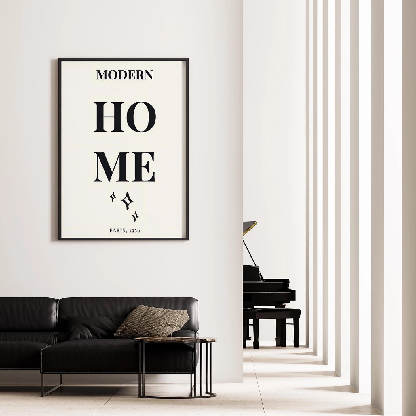 Matisse Kağıt Kesimleri Serisi MODERN HOME Yazılı Tipografi I Duvar Tablosu