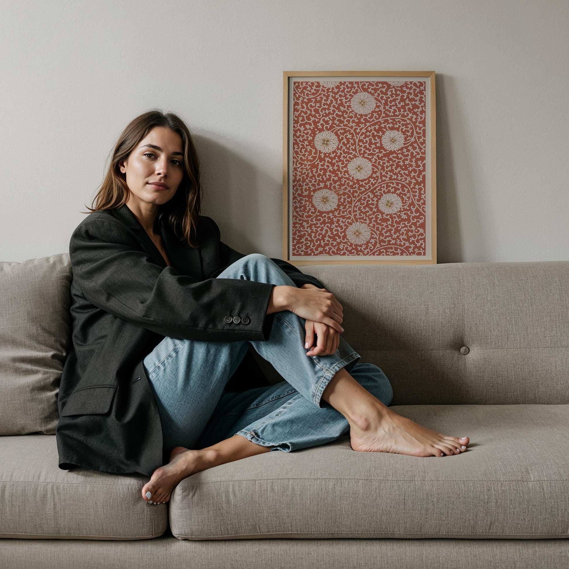 Yasemin Deseni - Owen Jones Ahşap Duvar Tablosu
