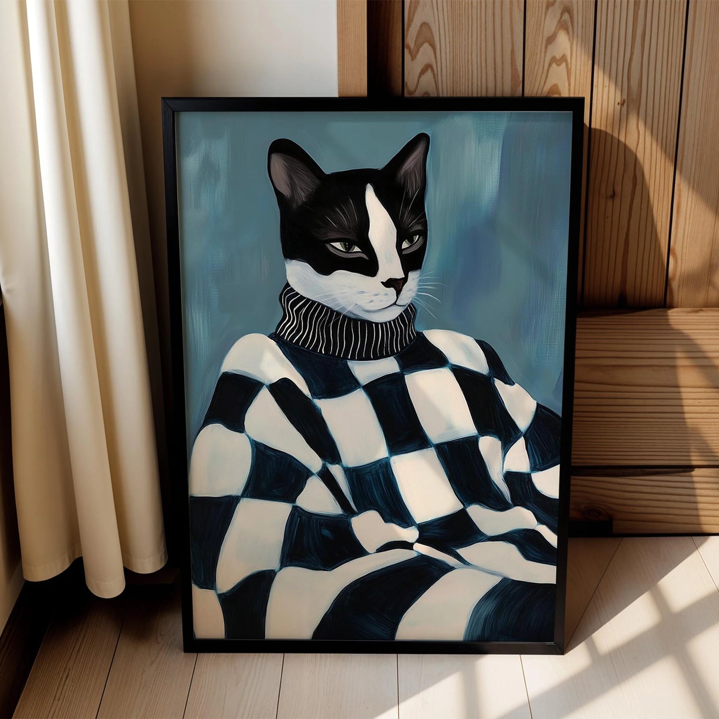 Kedi Portre VI - Geometrik