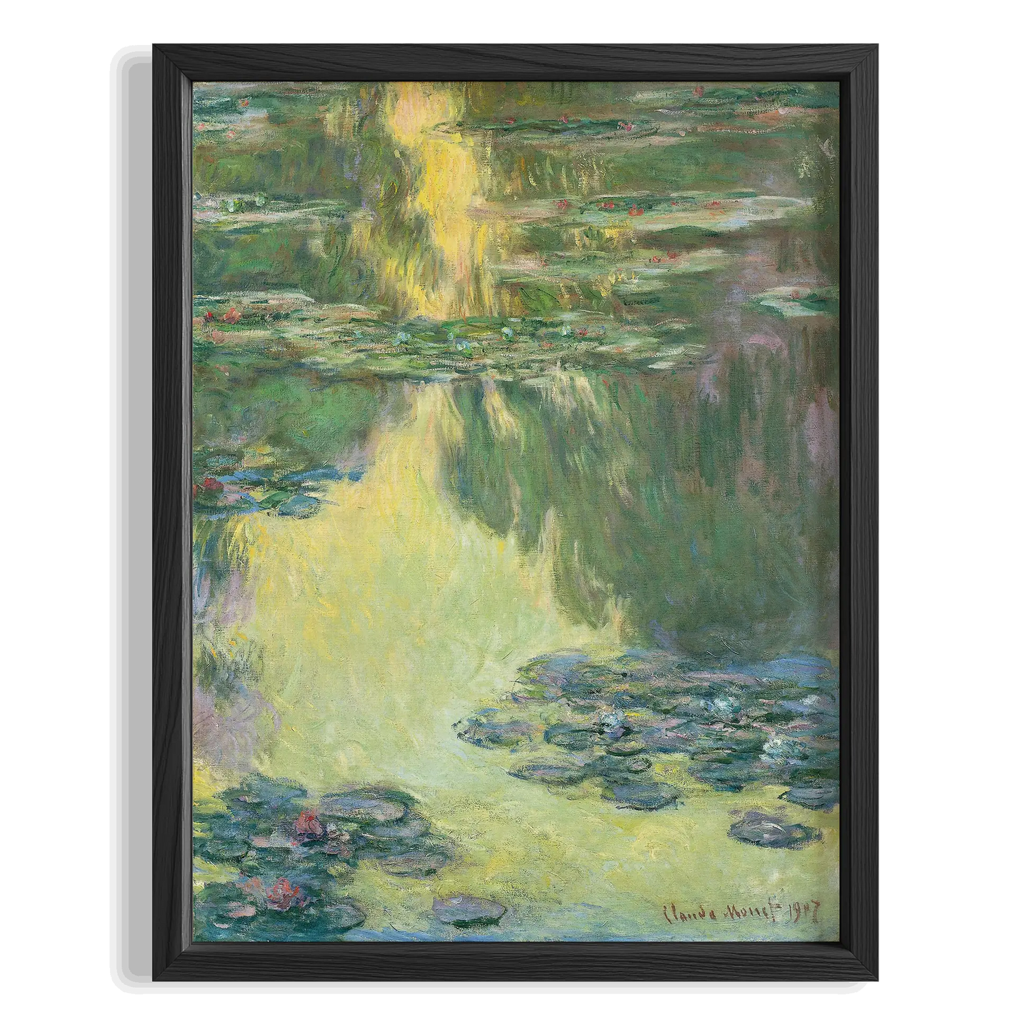 Nilüferler - Claude Monet Ahşap Duvar Tablosu