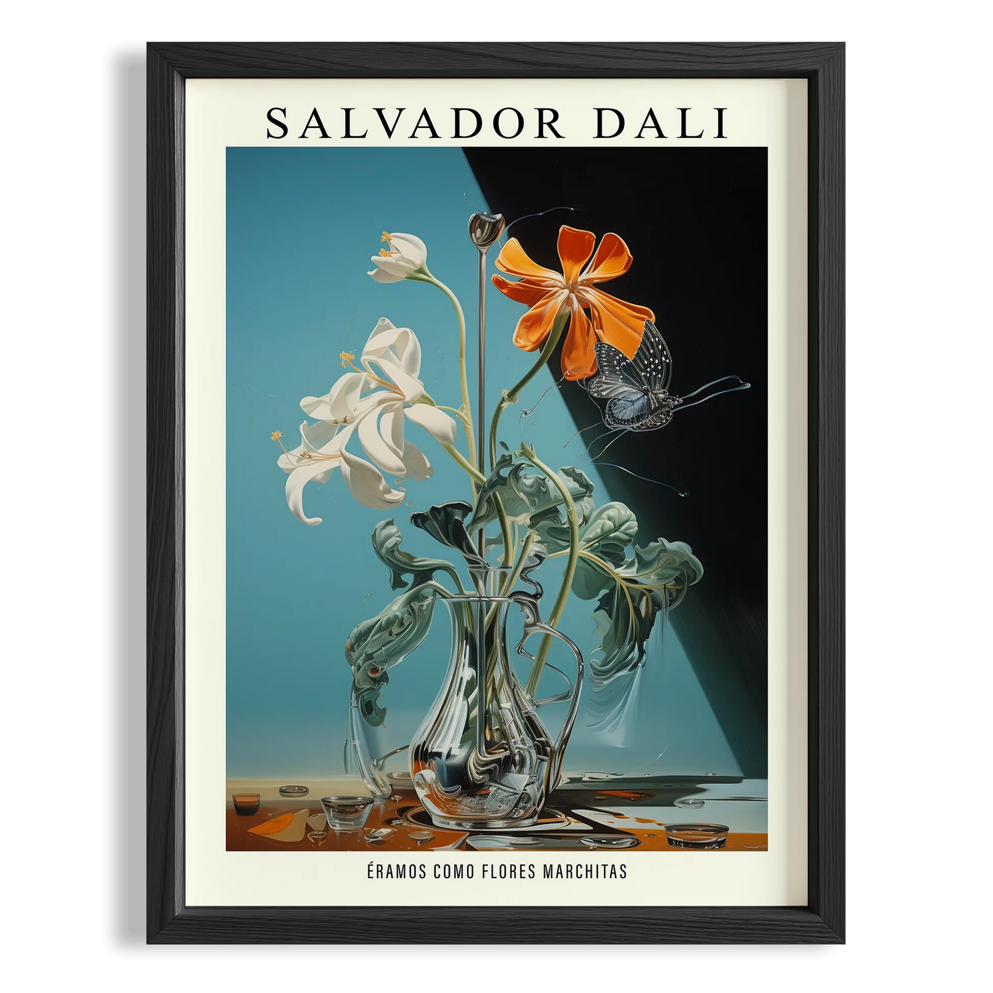 Zambak - Salvador Dali Ahşap Duvar Tablosu