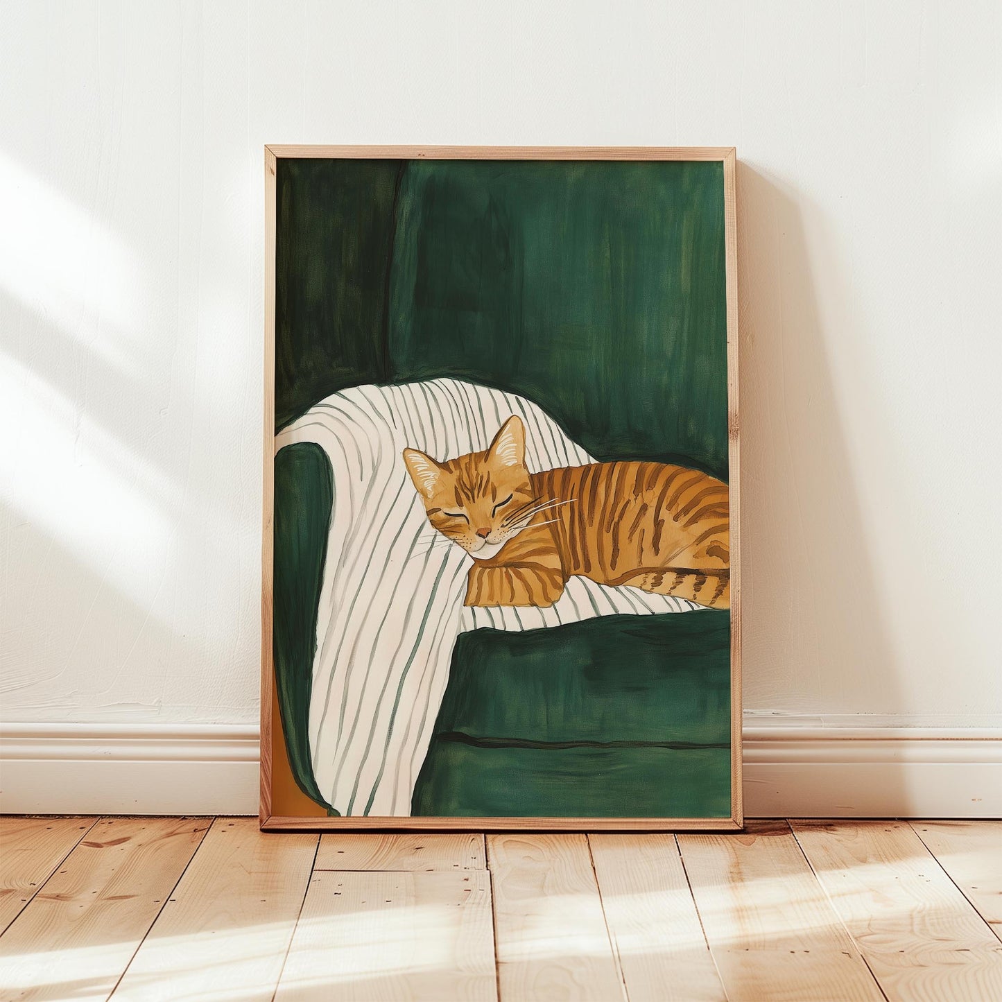 Kedi Portre VII - Sarman Çizgili