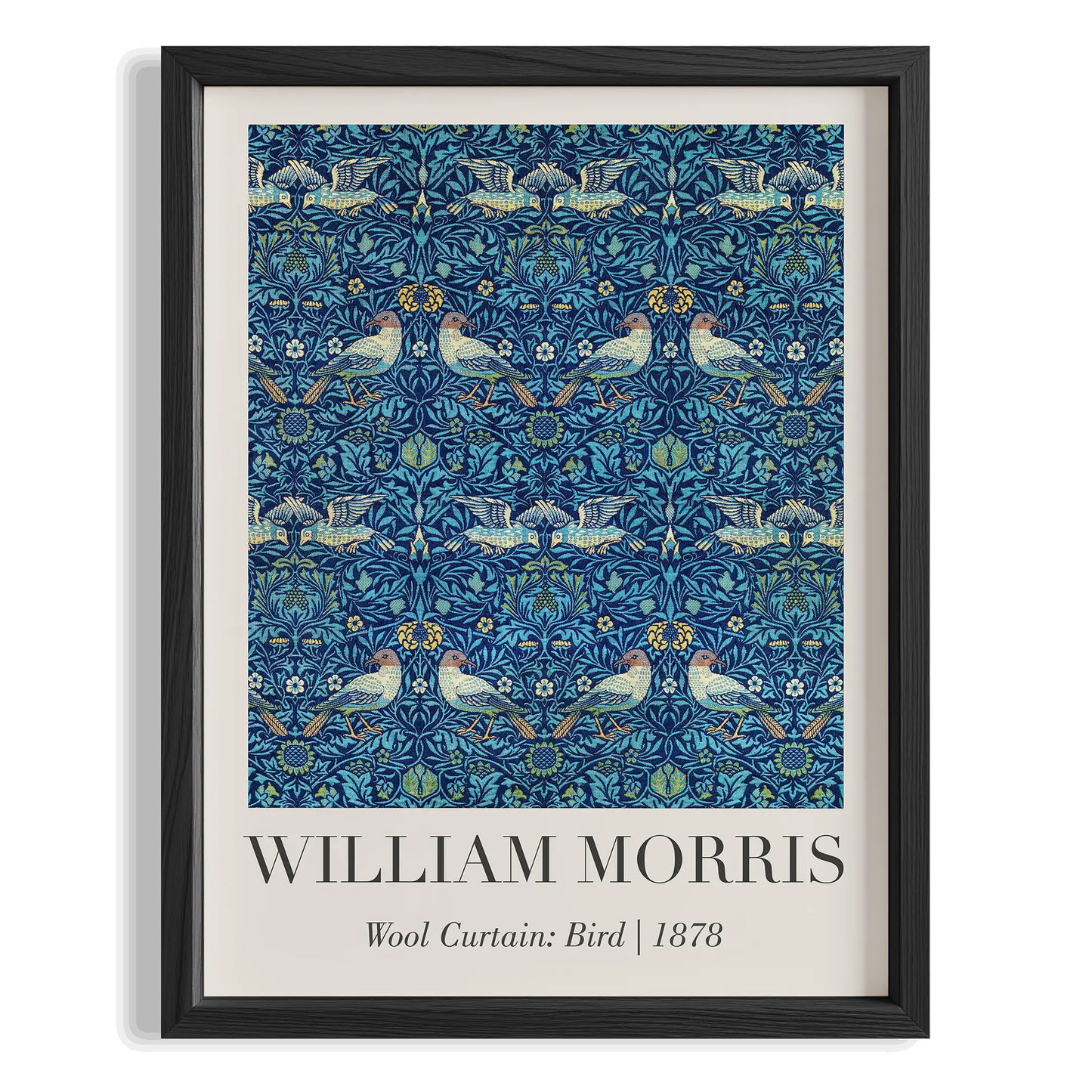 Kuşlu Cotswold - William Morris Ahşap Duvar Tablosu