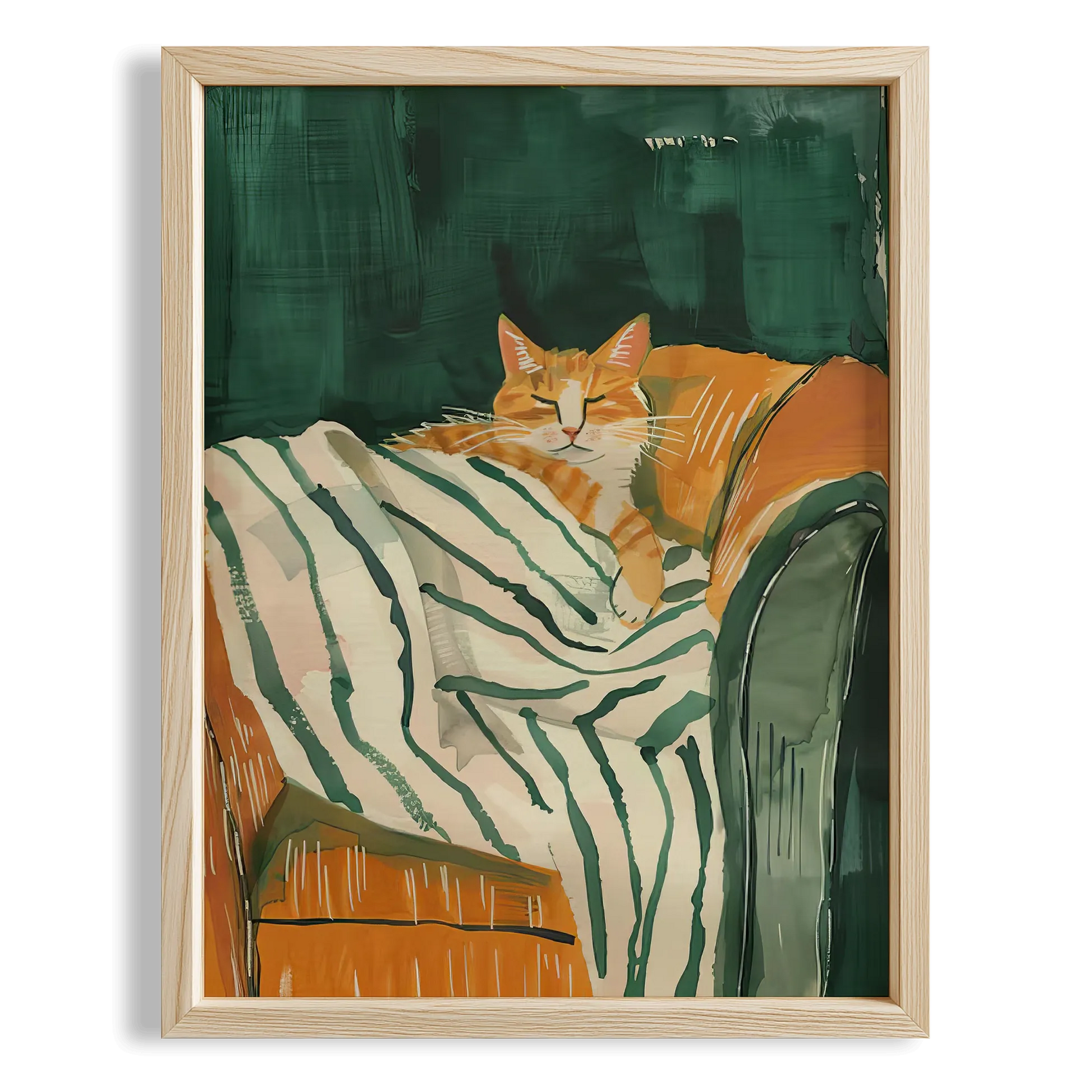 Kedi Portre IV - Zümrüt Çizgili