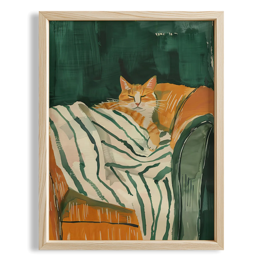 Kedi Portre IV - Zümrüt Çizgili