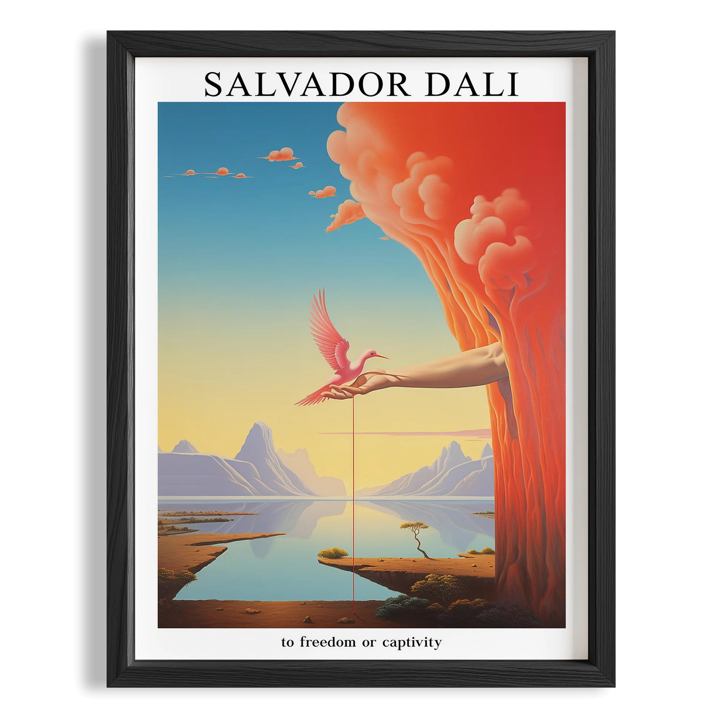 Ufuktaki Kuş - Salvador Dali Ahşap Duvar Tablosu