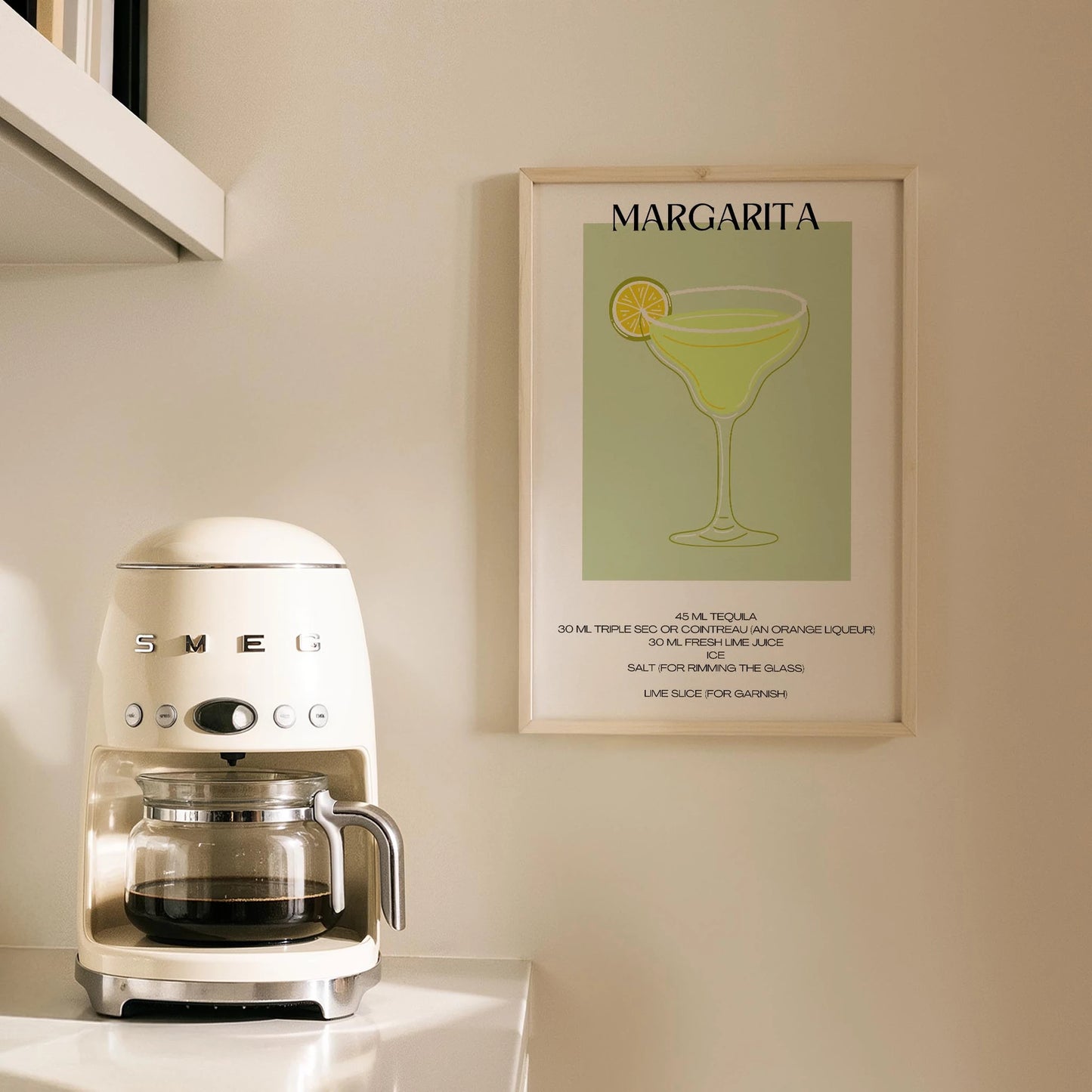 Margarita Kokteyl Tarifi Mutfak Duvar Tablosu