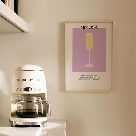 Mimosa Kokteyl Tarifi Mutfak Duvar Tablosu