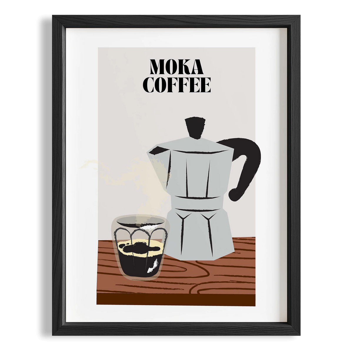 Moka Coffee Akdeniz İtalya Koleksiyonu Mutfak Duvar Tablosu