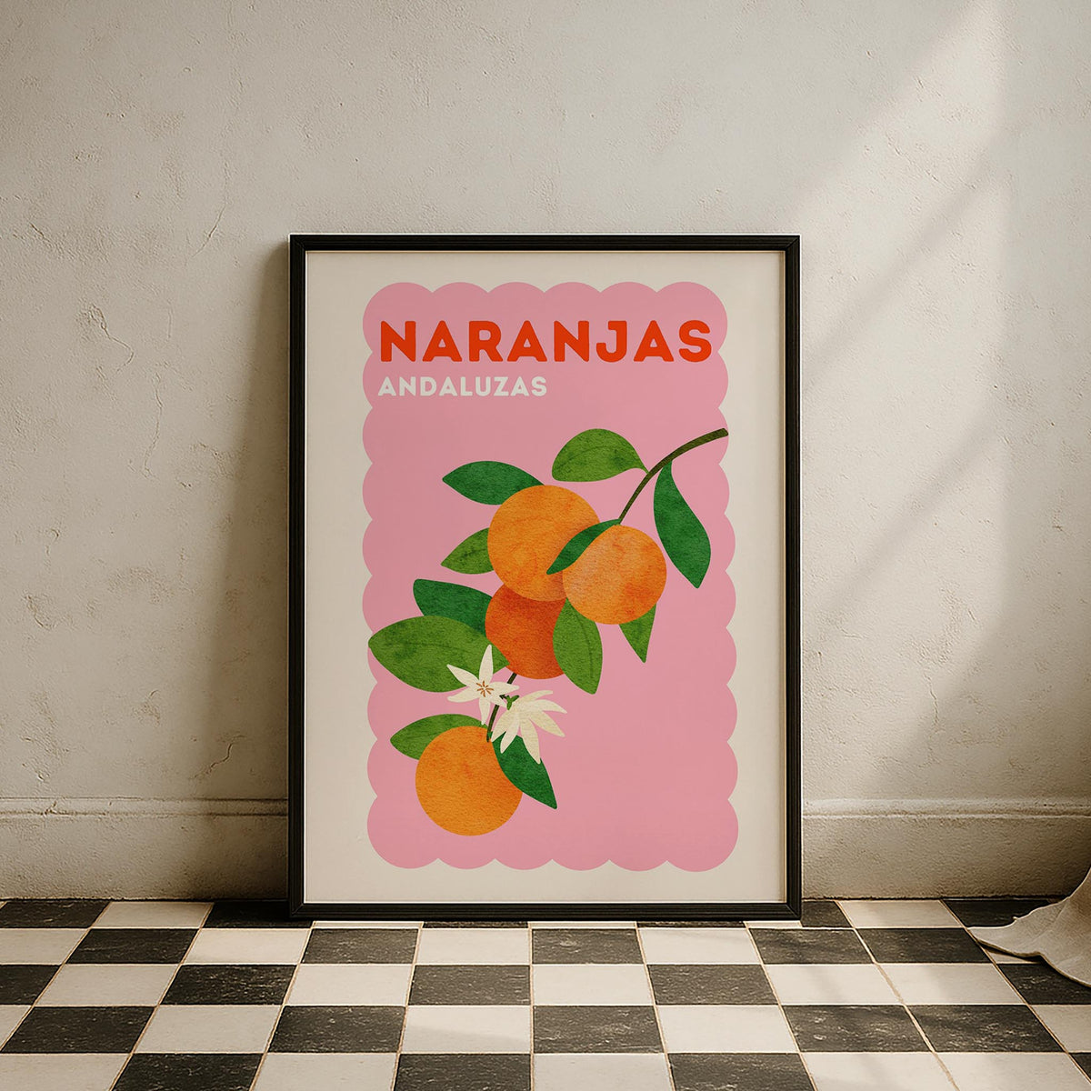 Naranjas Portakal Akdeniz İspanya Koleksiyonu Mutfak Duvar Tablosu