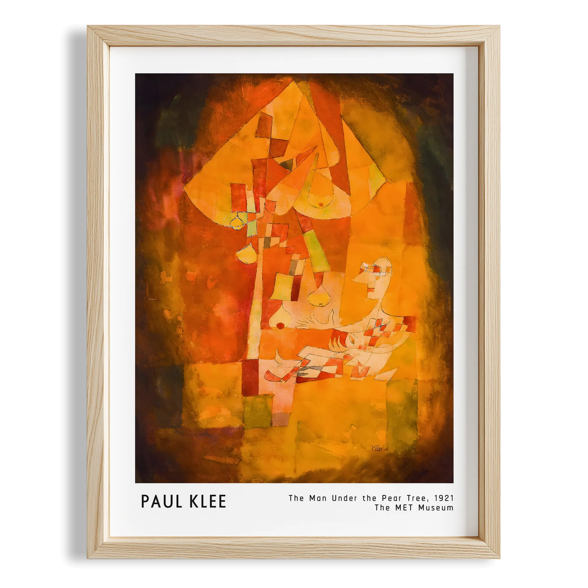 Paul Klee Armut Ağacının Altındaki Adam 1921 Suluboya I Duvar Tablosu