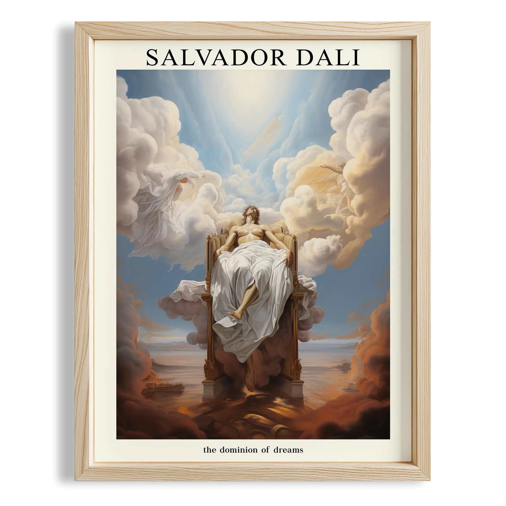 Göksel Figür - Salvador Dali Ahşap Duvar Tablosu