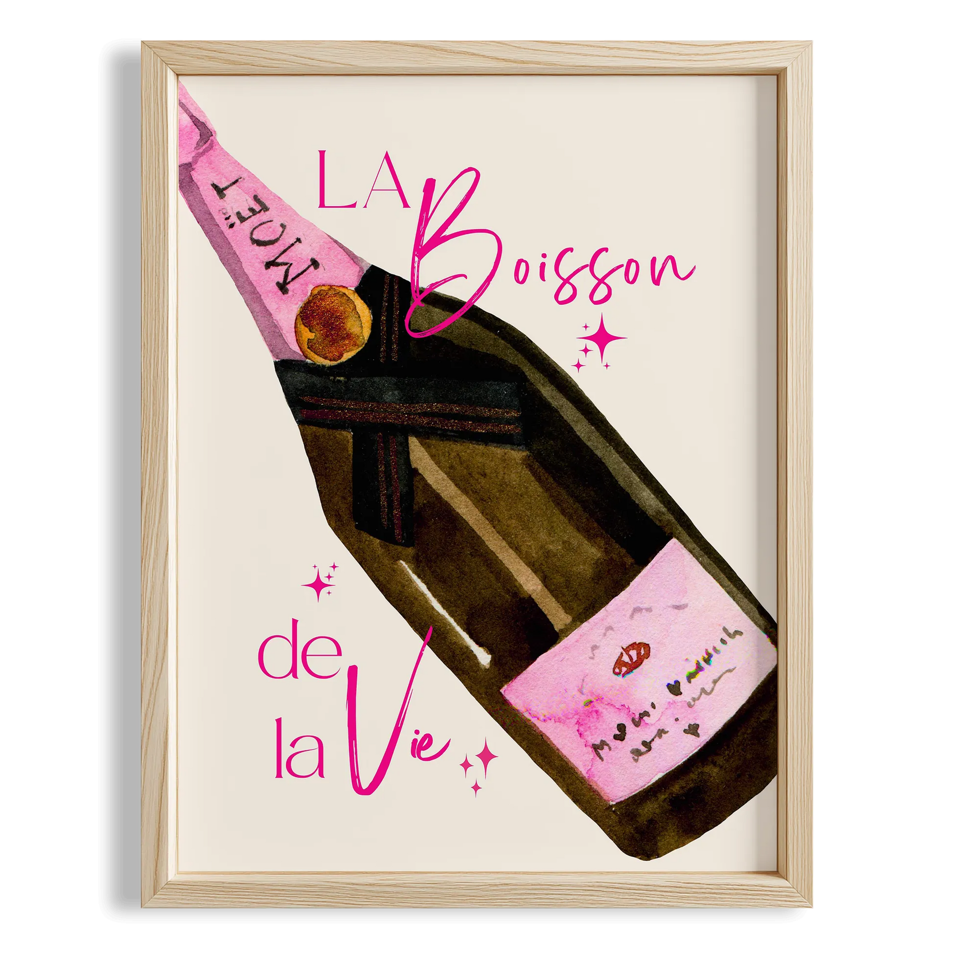 La Boisson de la Vie Şampanya Mutfak Duvar Tablosu