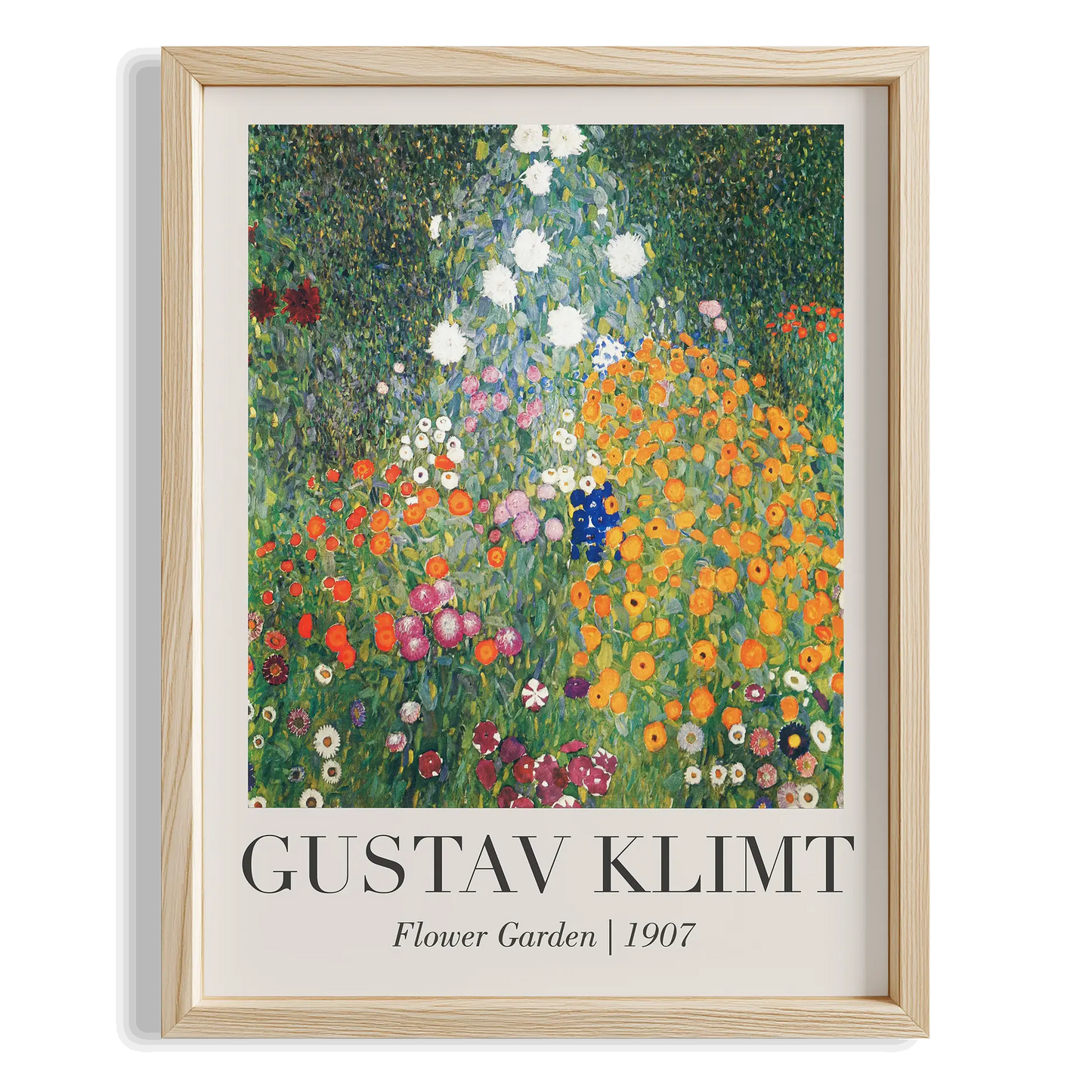 Çiçek Bahçesi - Gustav Klimt Ahşap Duvar Tablosu