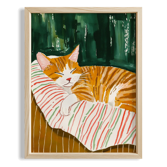 Kedi Portre XVI - Sarman Çizgili Zümrüt