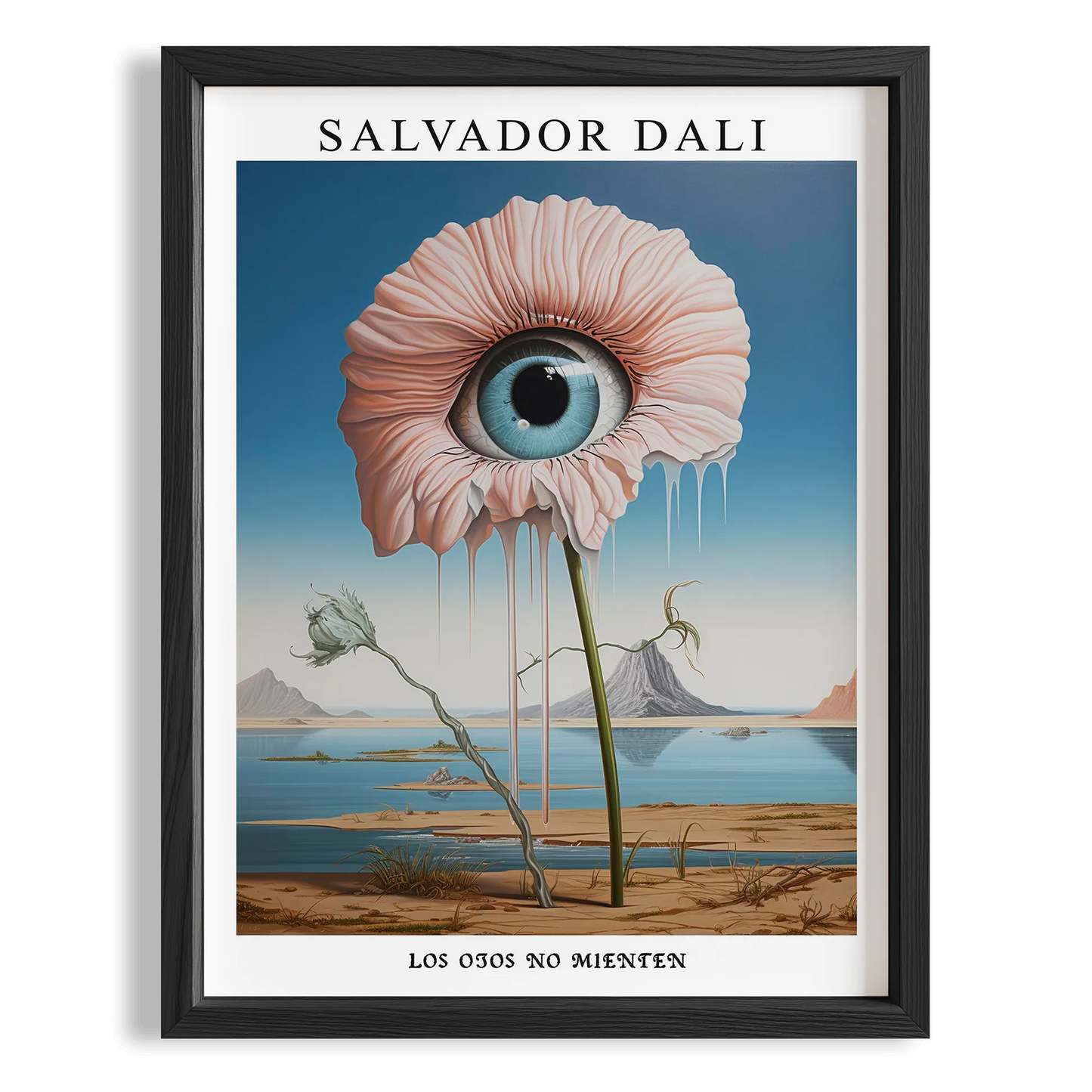 Çiçek Göz - Salvador Dali Ahşap Duvar Tablosu