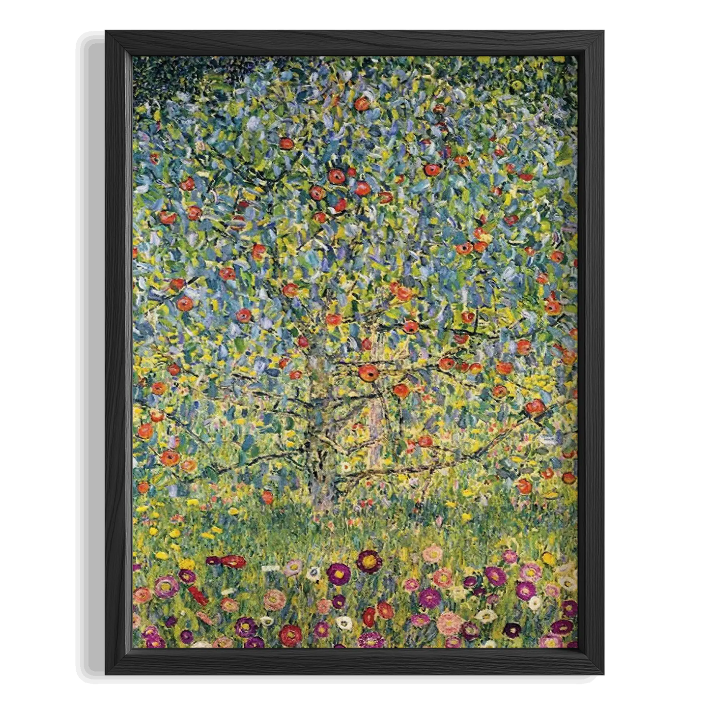 Çiçekli Çayır - Gustav Klimt Ahşap Duvar Tablosu