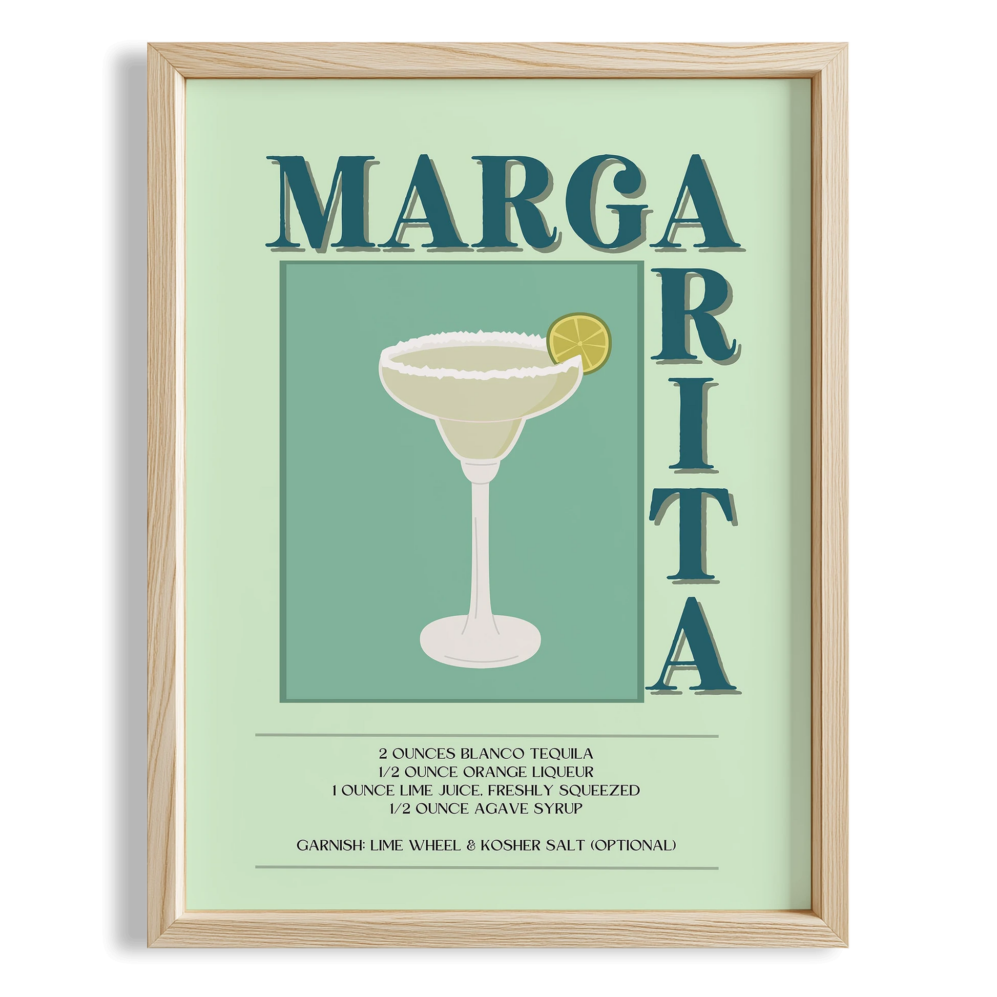 Margarita Kokteyli Mutfak Duvar Tablosu