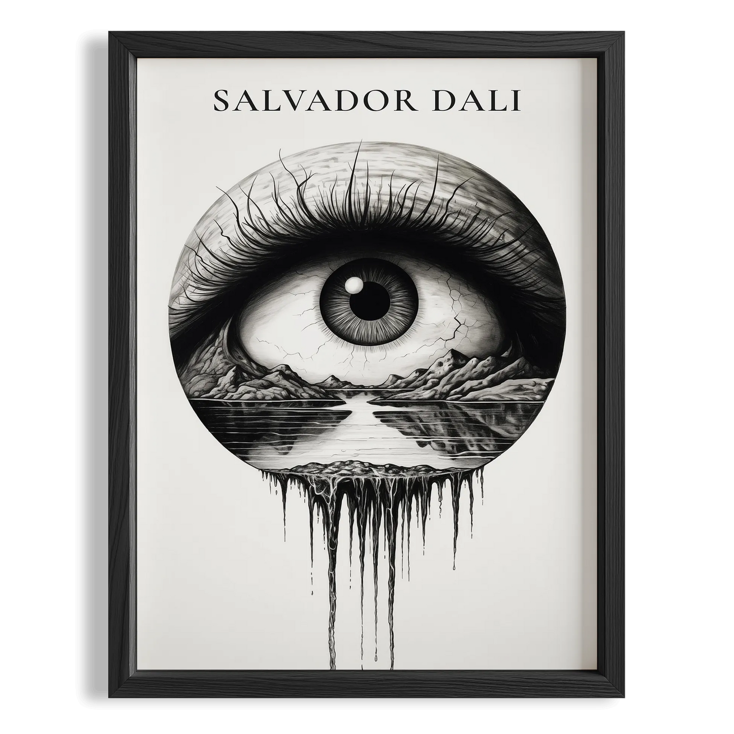 Göz - Salvador Dali Ahşap Duvar Tablosu