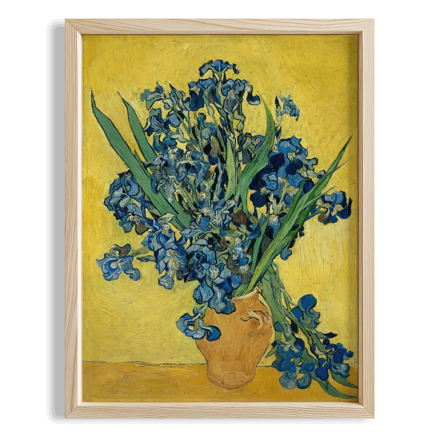 Mavi Süsenler - Vincent Van Gogh Ahşap Duvar Tablosu