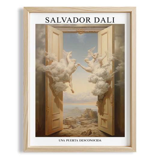 Kapıdan Geçen Bulutlar - Salvador Dali Ahşap Duvar Tablosu
