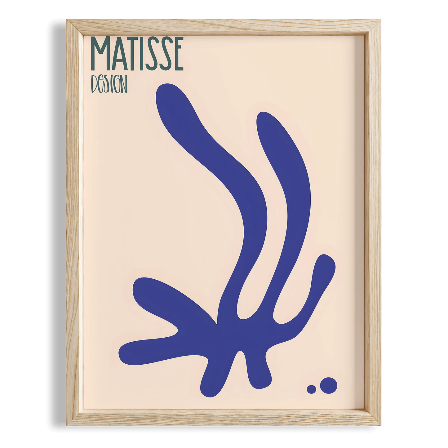 Matisse Kağıt Kesimleri Abstract Serisi Kobalt Mavisi Dallar I Duvar Tablosu