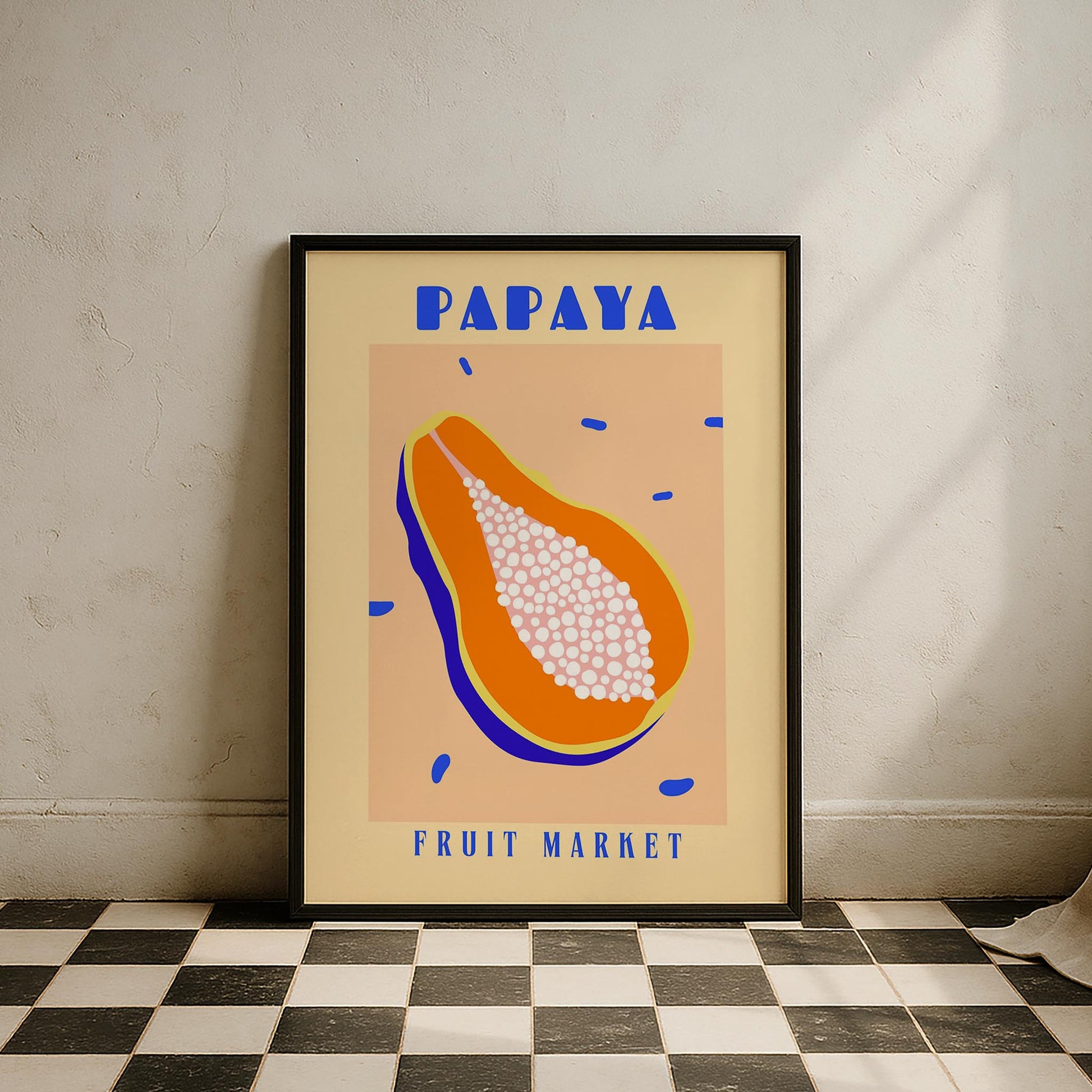 Papaya Fruits Market Mutfak Duvar Tablosu