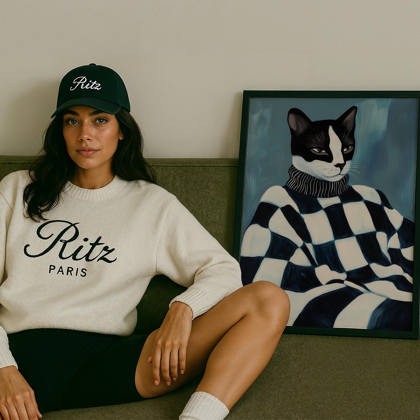 Kedi Portre VI - Geometrik
