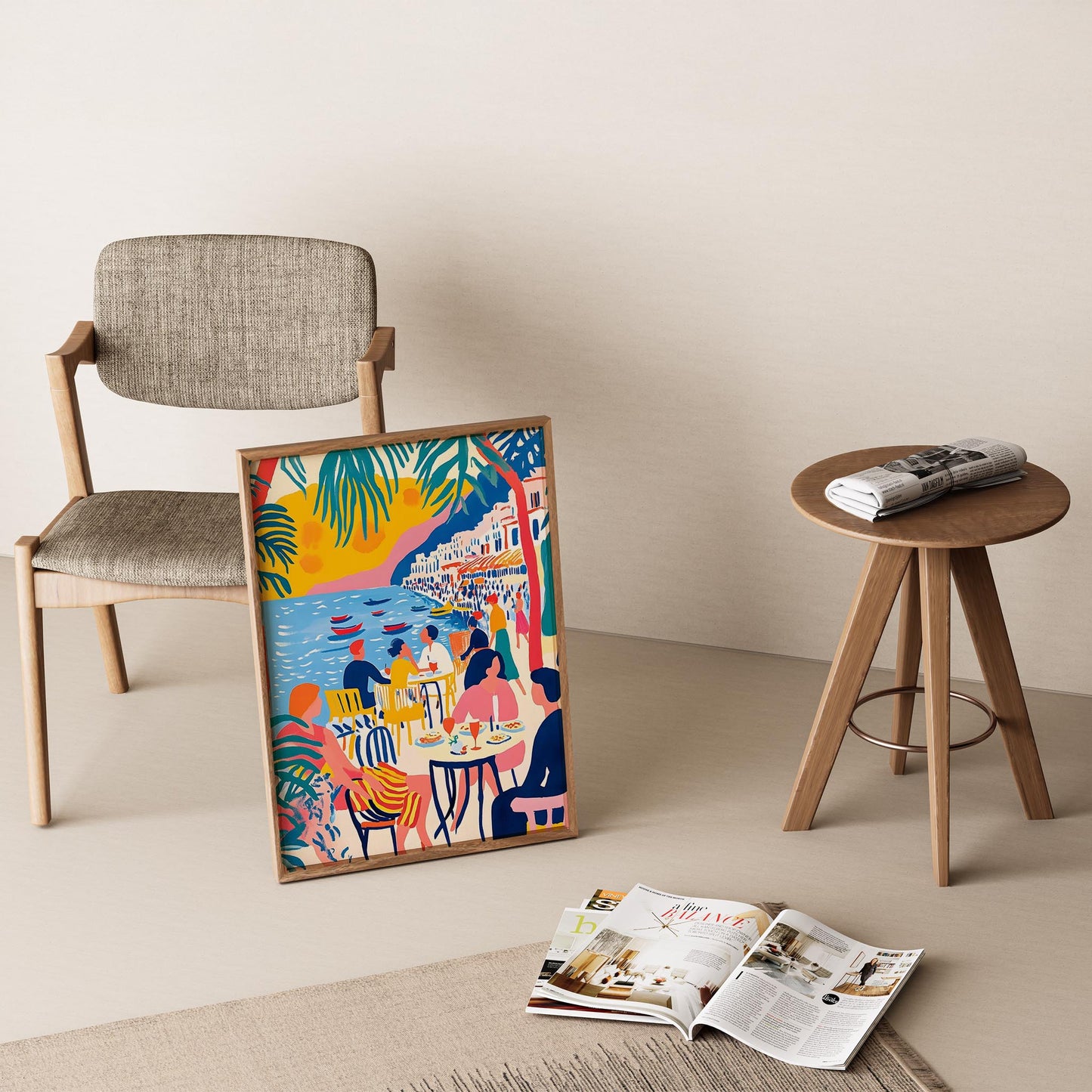 Henri Matisse 1869-1954 Soyut İnsanlar Yağlı Boya Stili III Duvar Tablosu