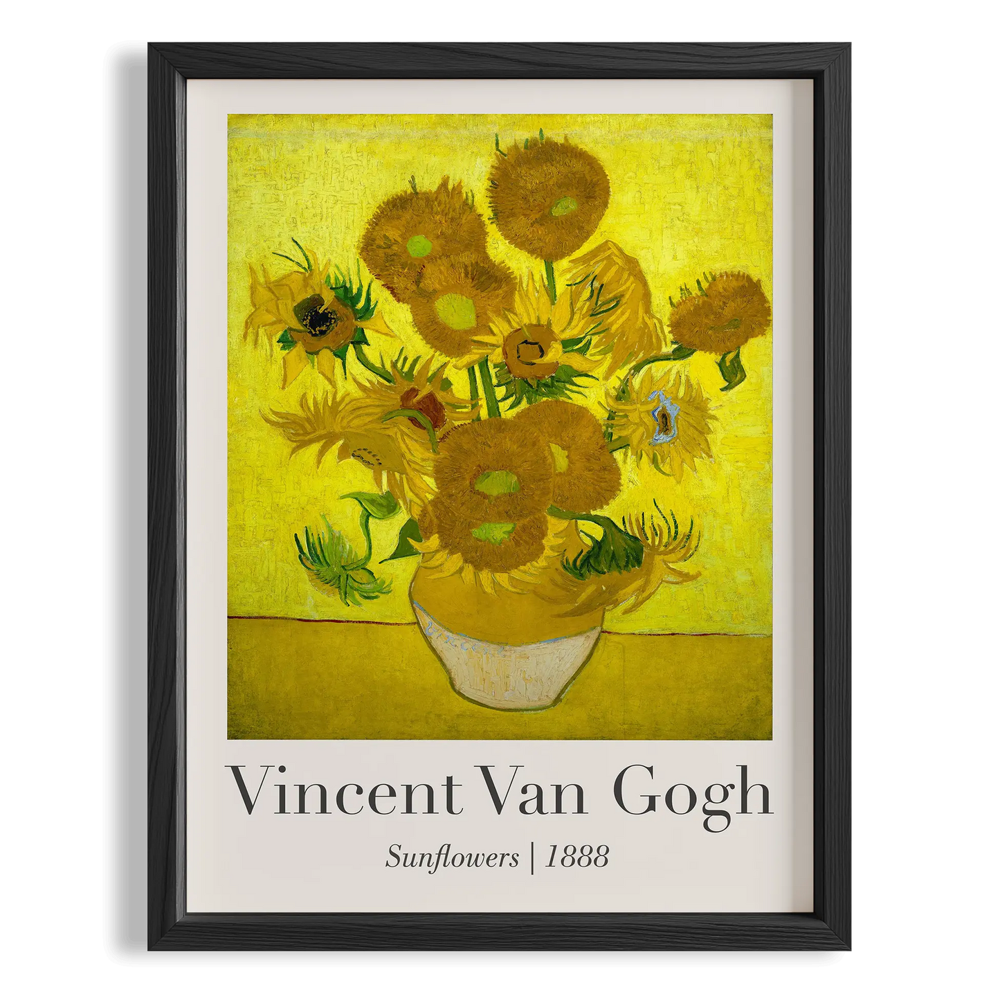 Ayçiçekleri (Sarı Vazo) - Vincent Van Gogh Ahşap Duvar Tablosu