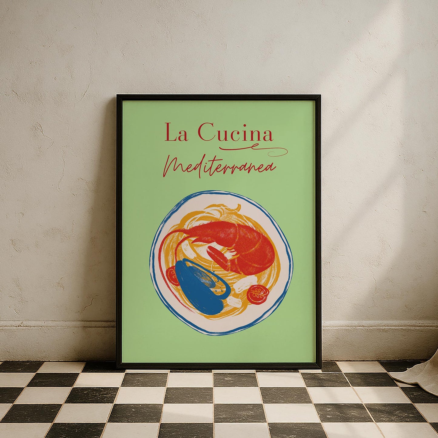 La Cucina Mediterranea Akdeniz İtalya Koleksiyonu Mutfak Duvar Tablosu