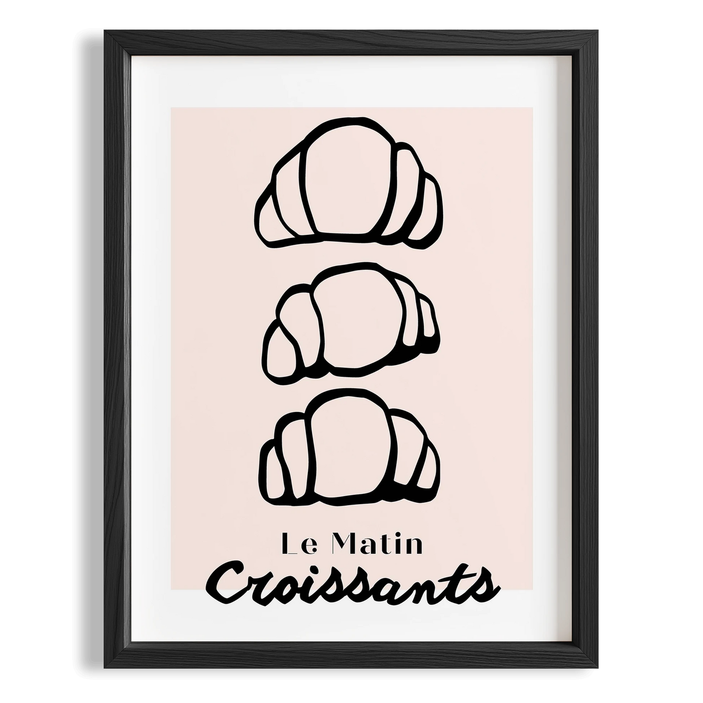 Le Matin Croissants Fransız Sabah Koleksiyonu Mutfak Duvar Tablosu III
