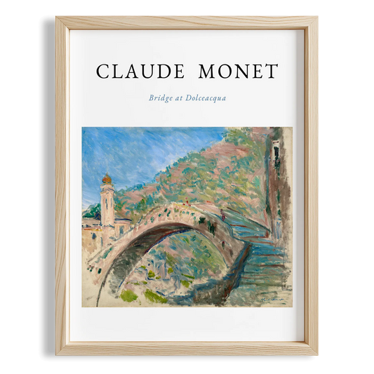 Köprü Manzarası - Claude Monet Ahşap Duvar Tablosu