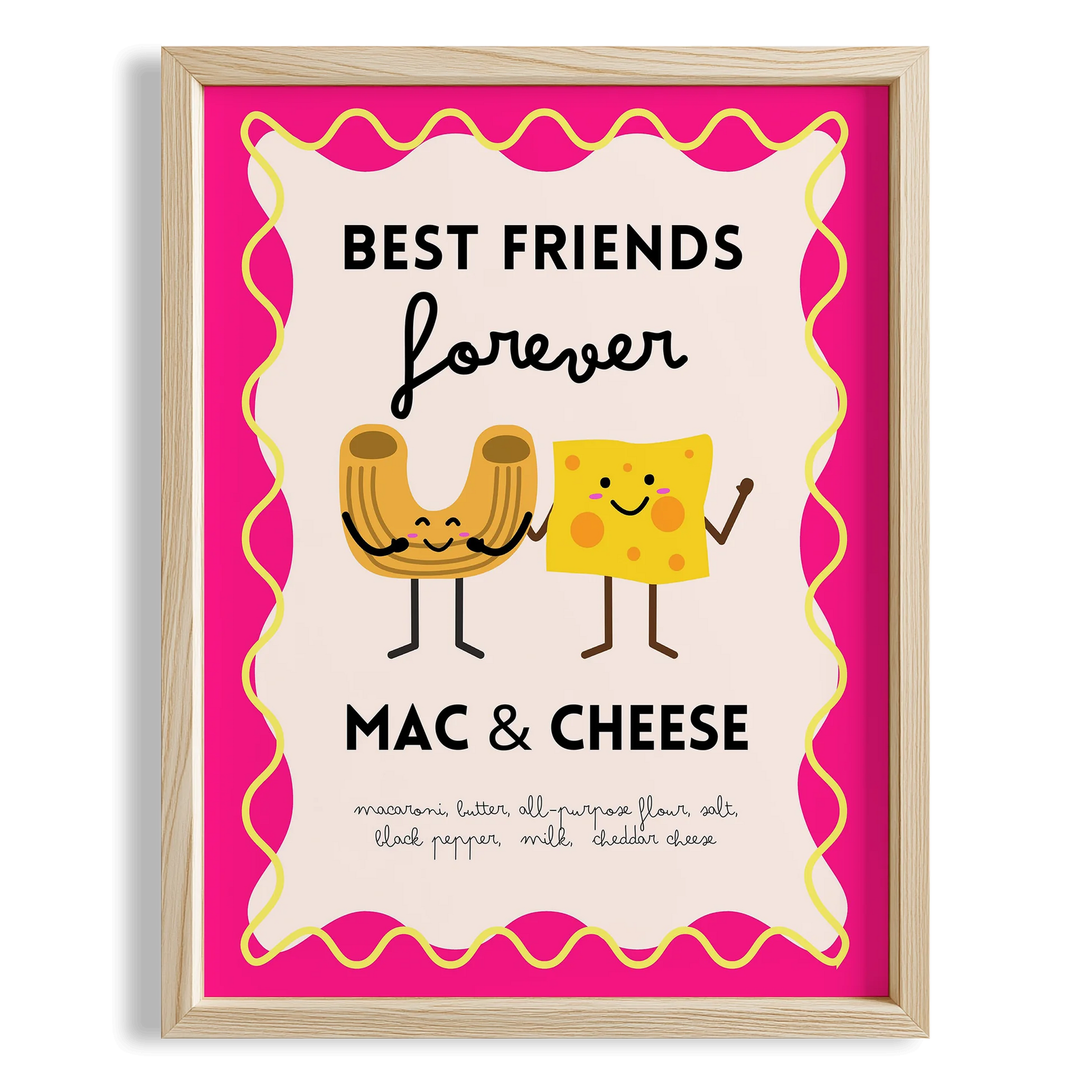Macaroni & Cheese Ebedi Dostluk Mutfak Duvar Tablosu