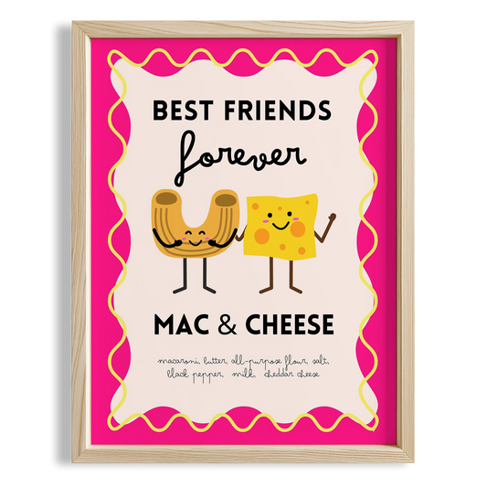 Macaroni & Cheese Ebedi Dostluk Mutfak Duvar Tablosu