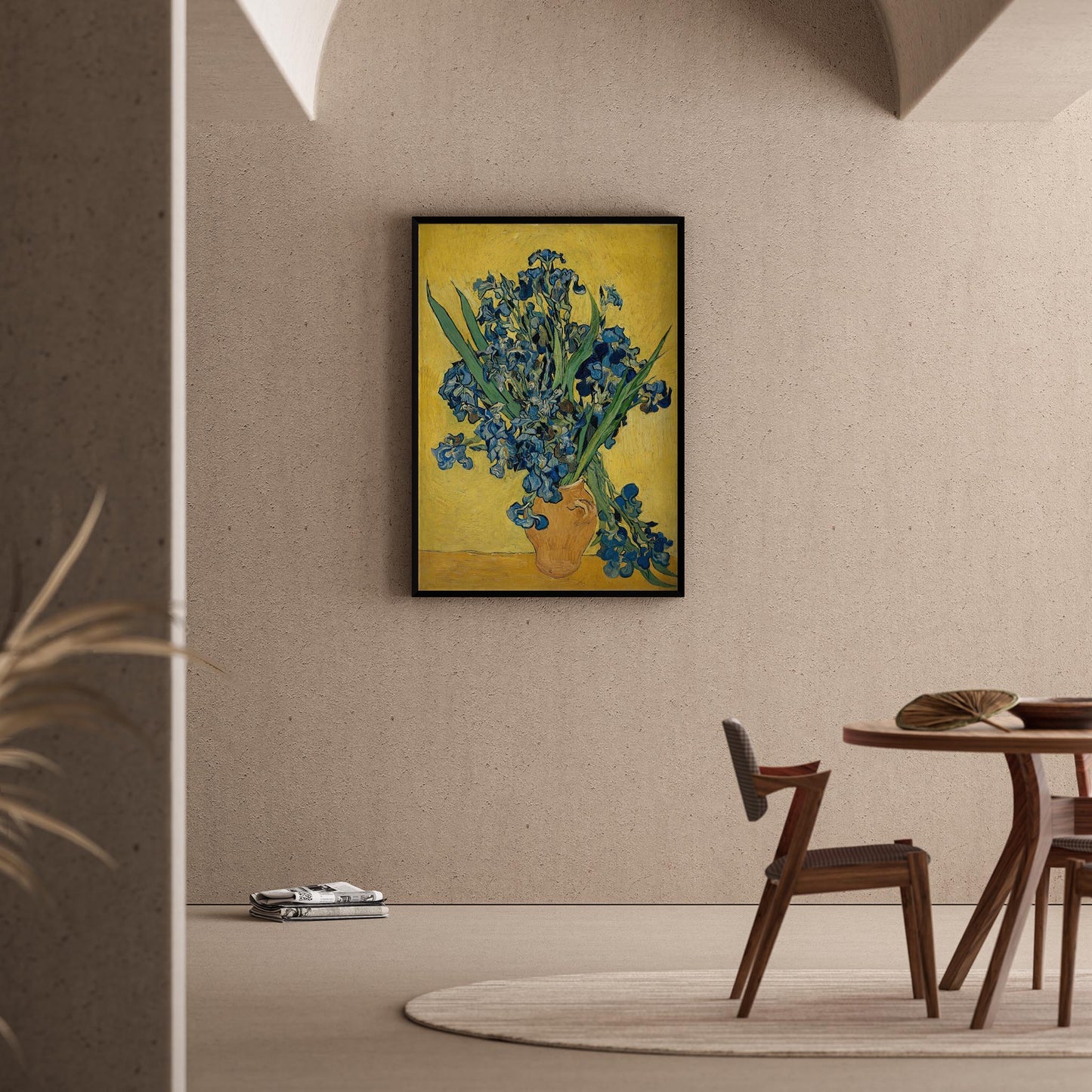 Mavi Süsenler - Vincent Van Gogh Ahşap Duvar Tablosu