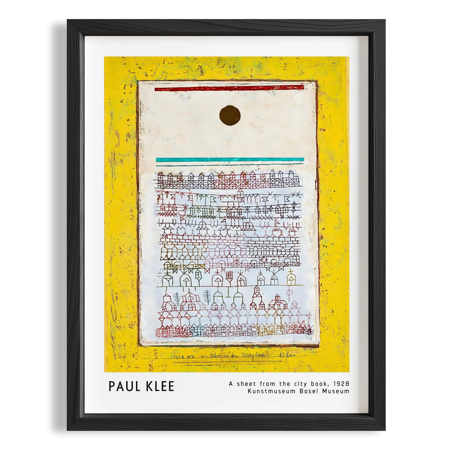 Paul Klee Şehir Kitabından Bir Yaprak 1928 Suluboya I Duvar Tablosu