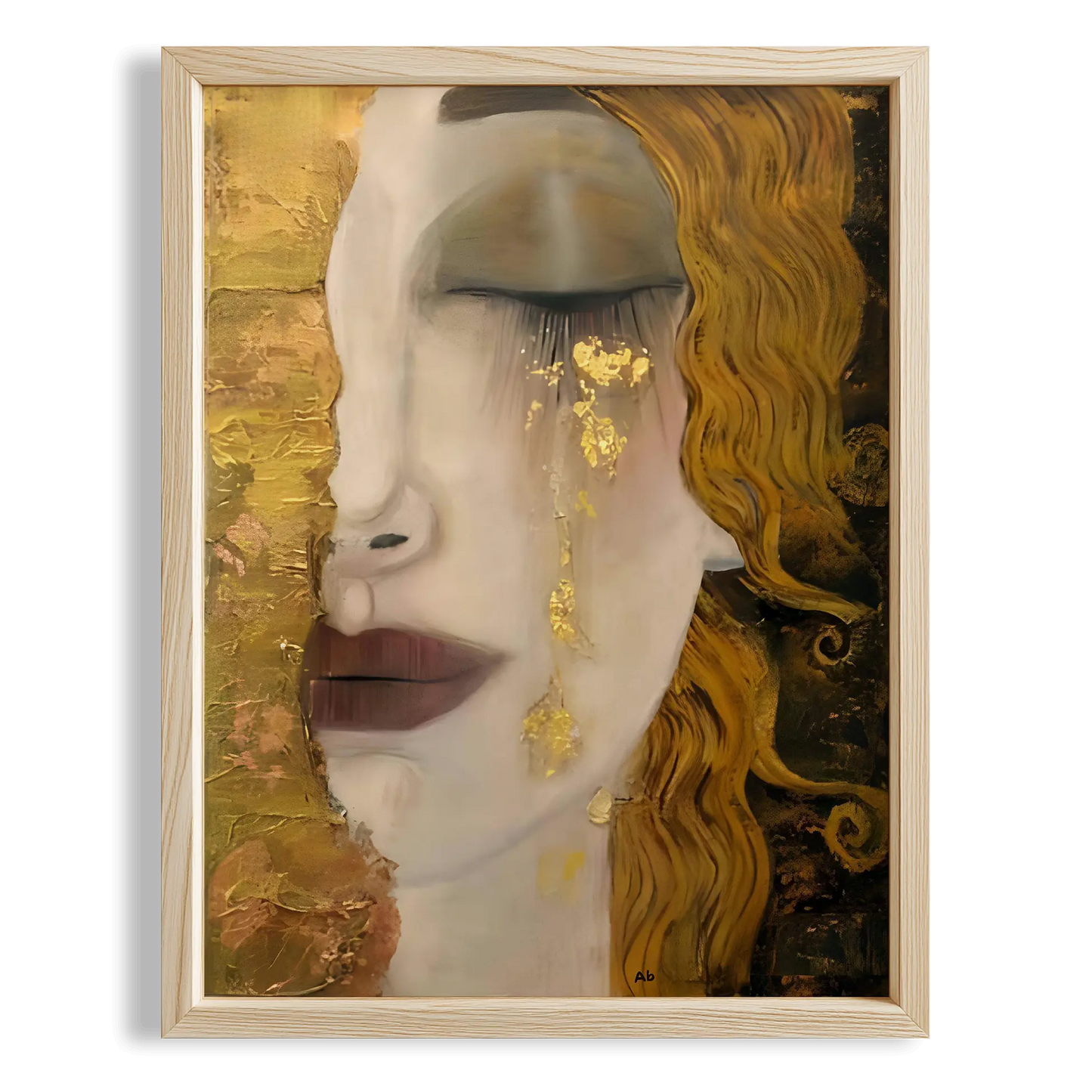 Gözyaşları - Gustav Klimt Ahşap Duvar Tablosu