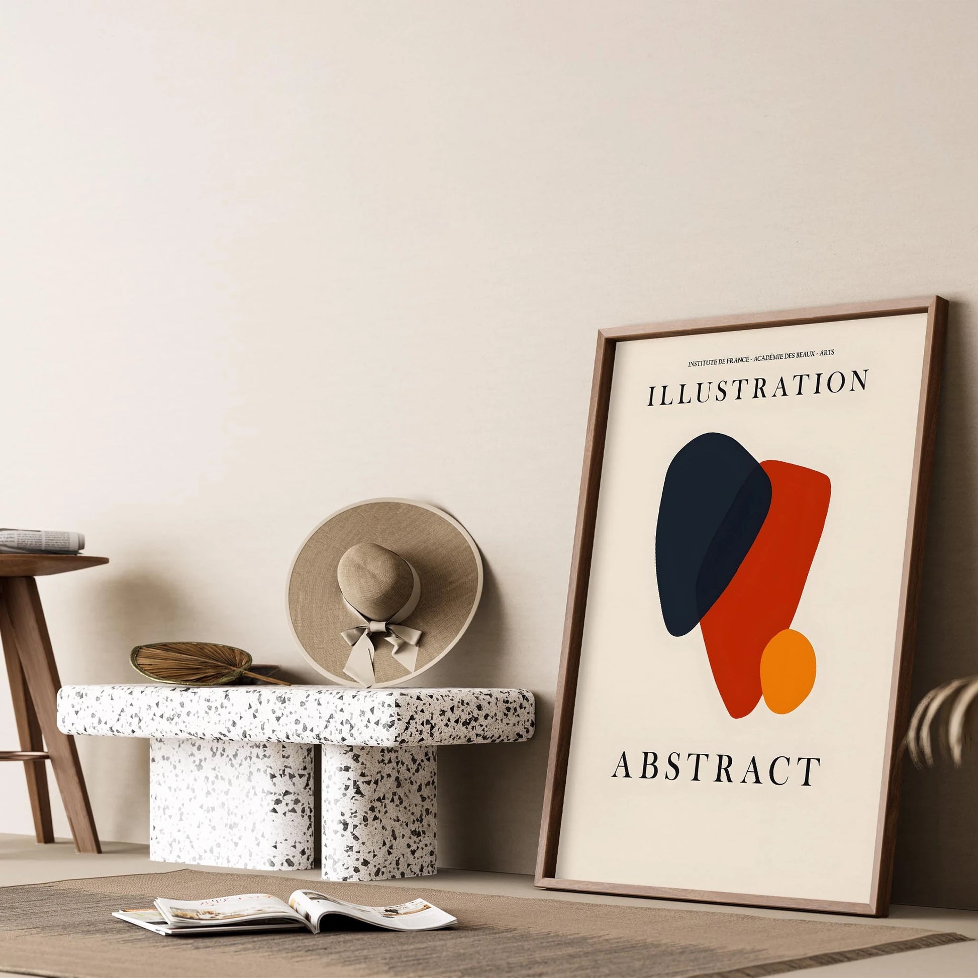 Matisse Kağıt Kesimleri Serisi Abstract Modern Formlar II Duvar Tablosu