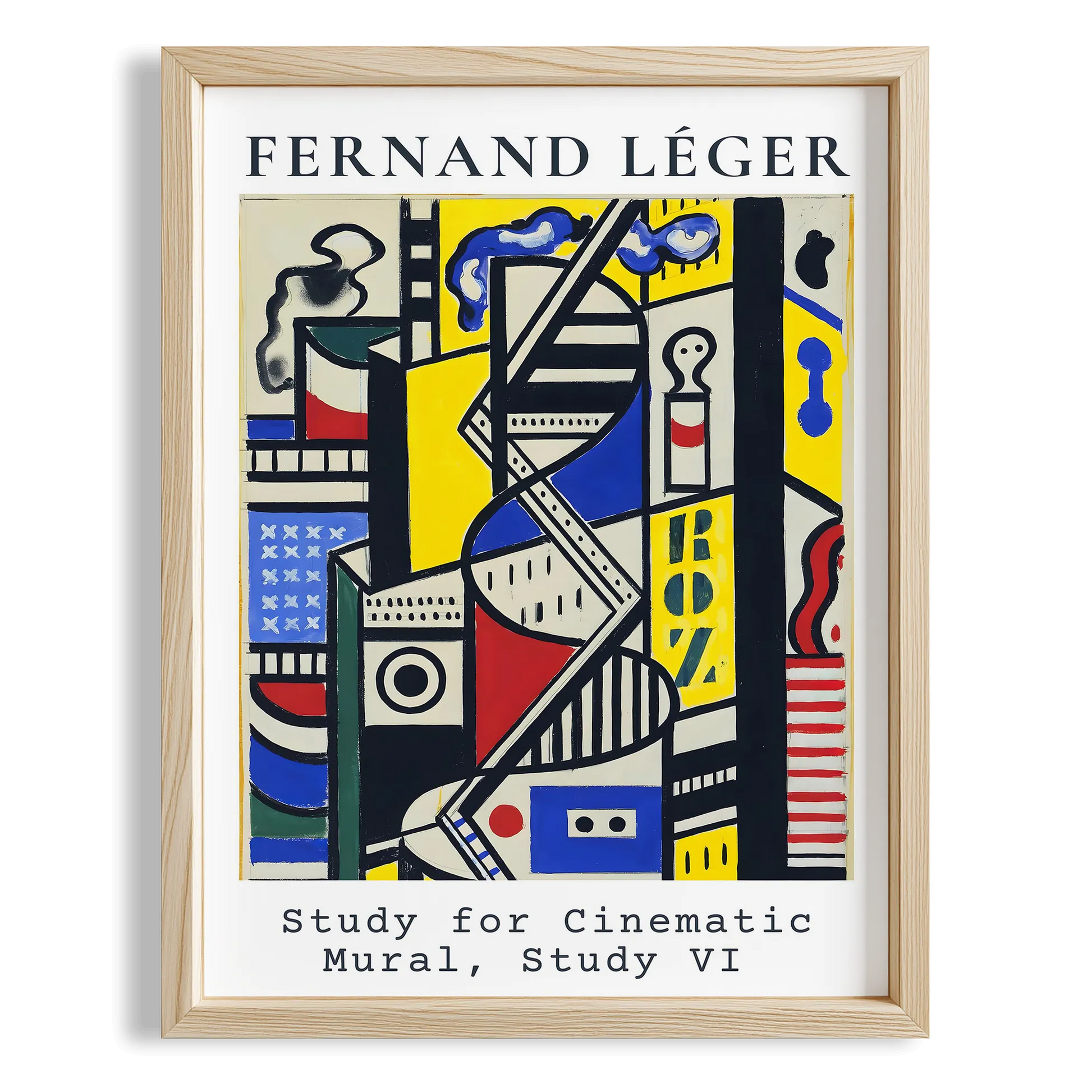 Fernand Leger XXV Duvar Tablosu