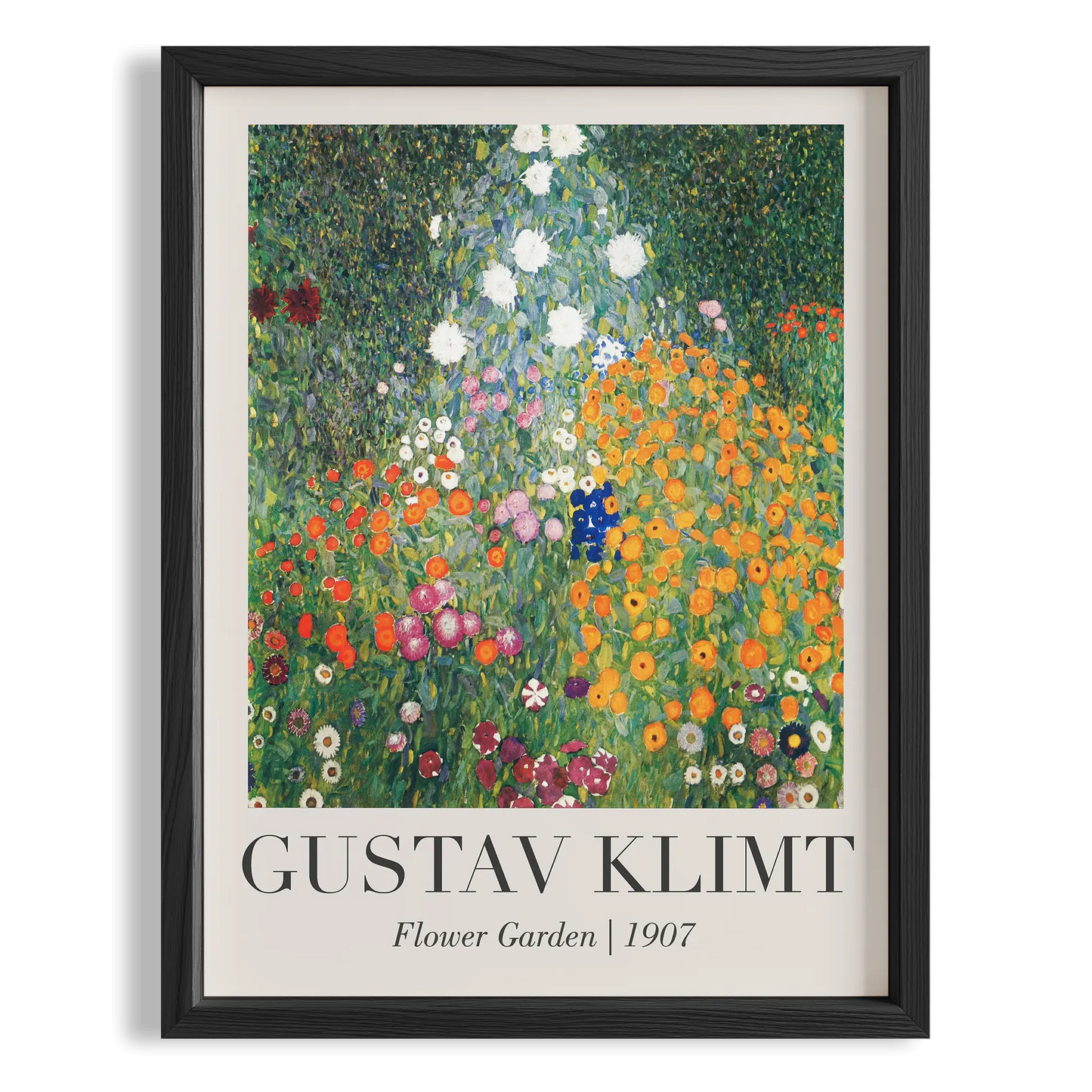 Çiçek Bahçesi - Gustav Klimt Ahşap Duvar Tablosu
