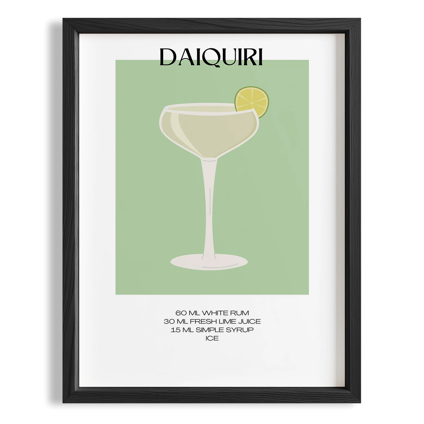 Daiquiri Kokteyl Tarifi Mutfak Duvar Tablosu
