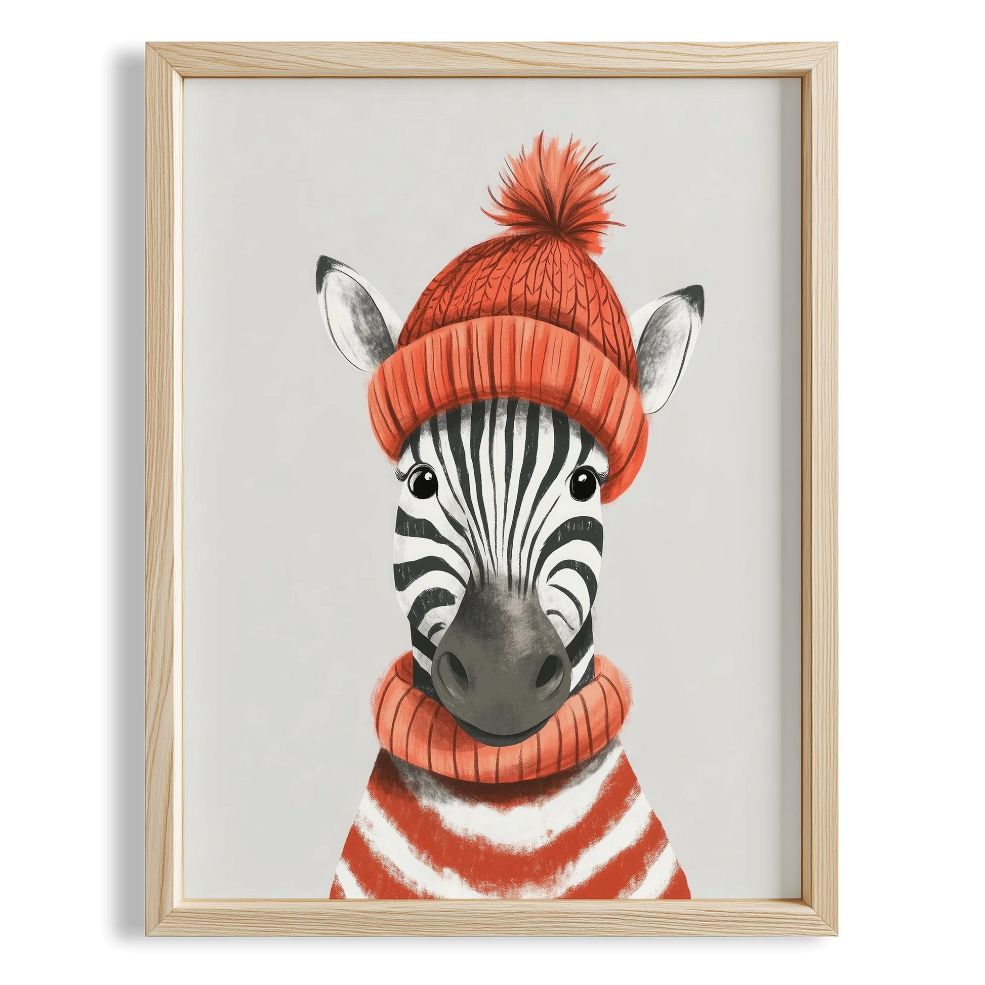 Bereli Zebra - Gri Fon