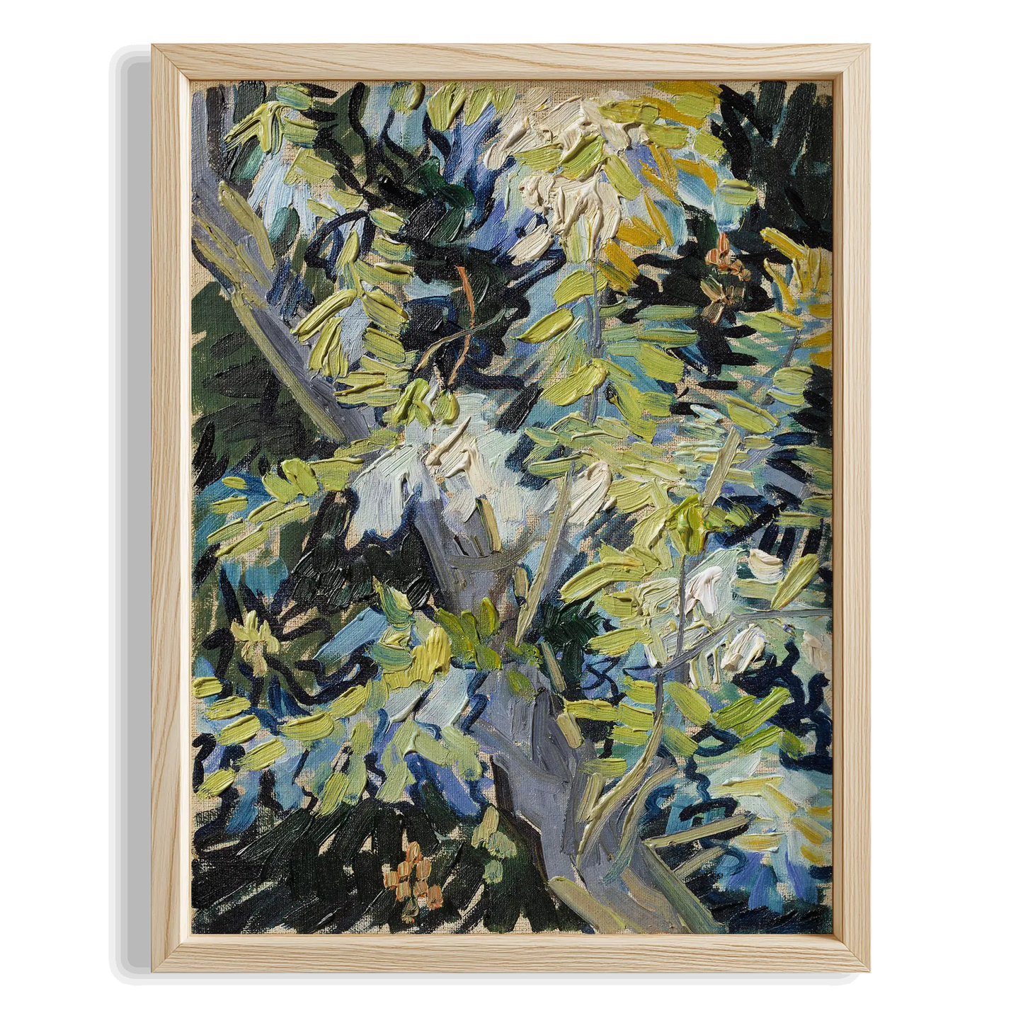 Zeytin Dalları - Vincent Van Gogh Ahşap Duvar Tablosu