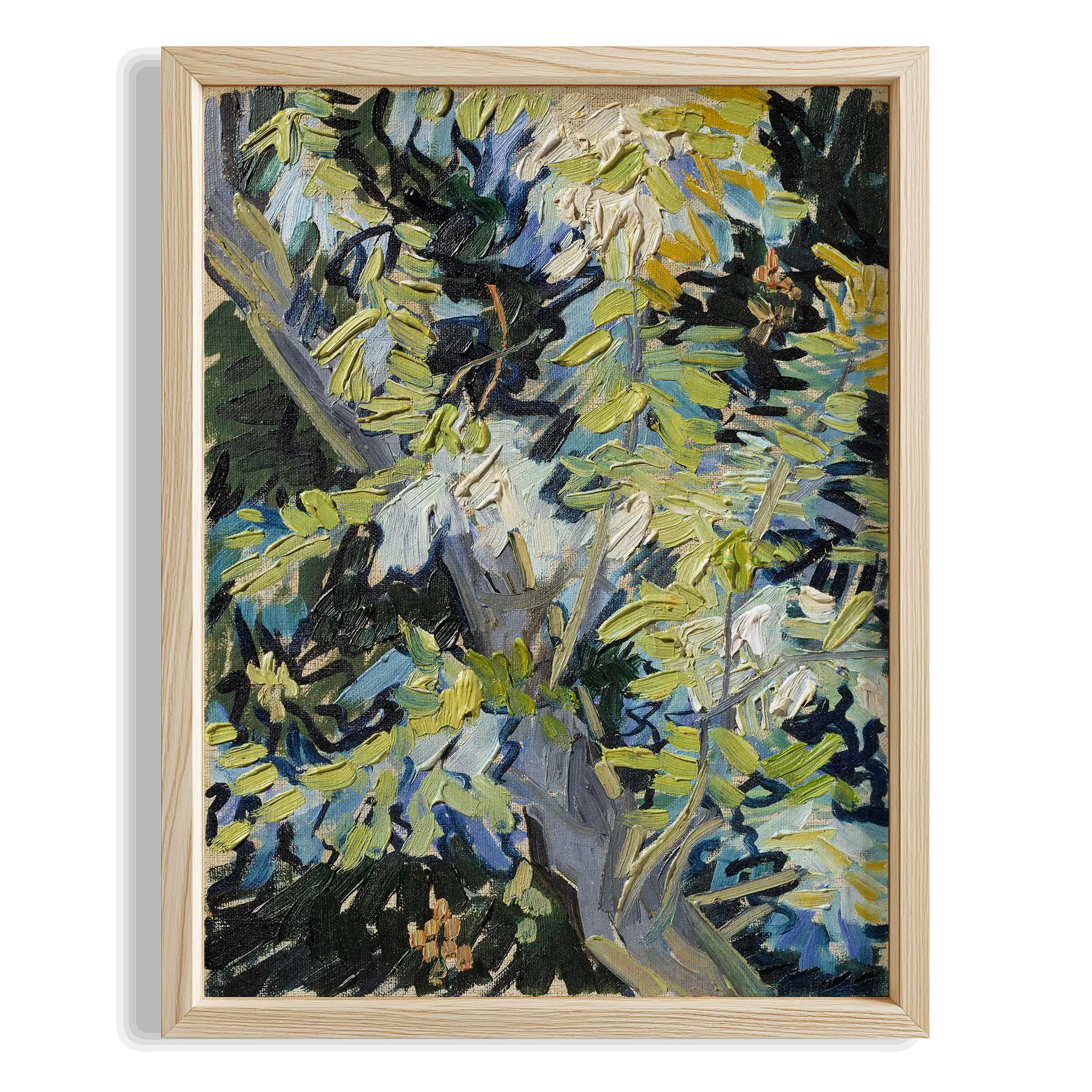 Zeytin Dalları - Vincent Van Gogh Ahşap Duvar Tablosu