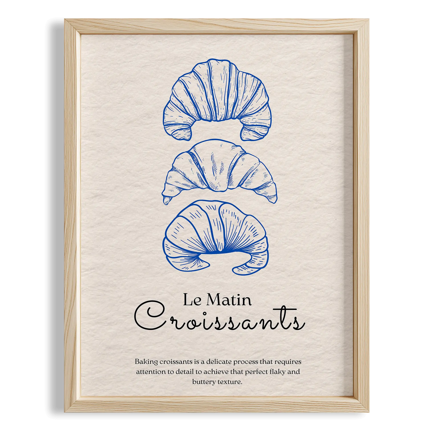 Le Matin Croissants Fransız Sabah Koleksiyonu Mutfak Duvar Tablosu