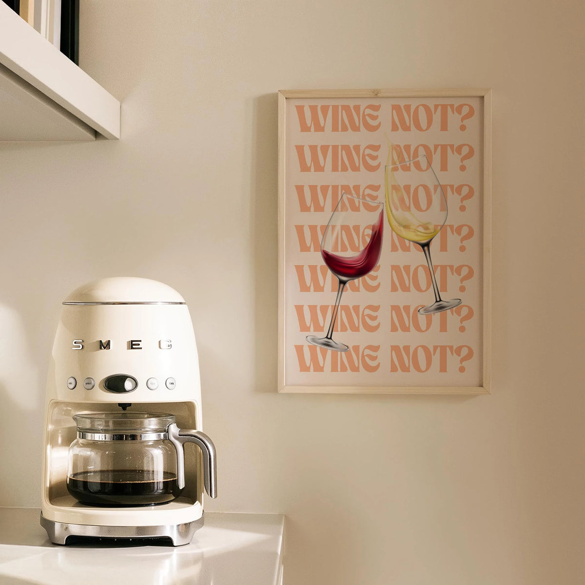 Wine Not? Şarap Temalı Mutfak Duvar Tablosu