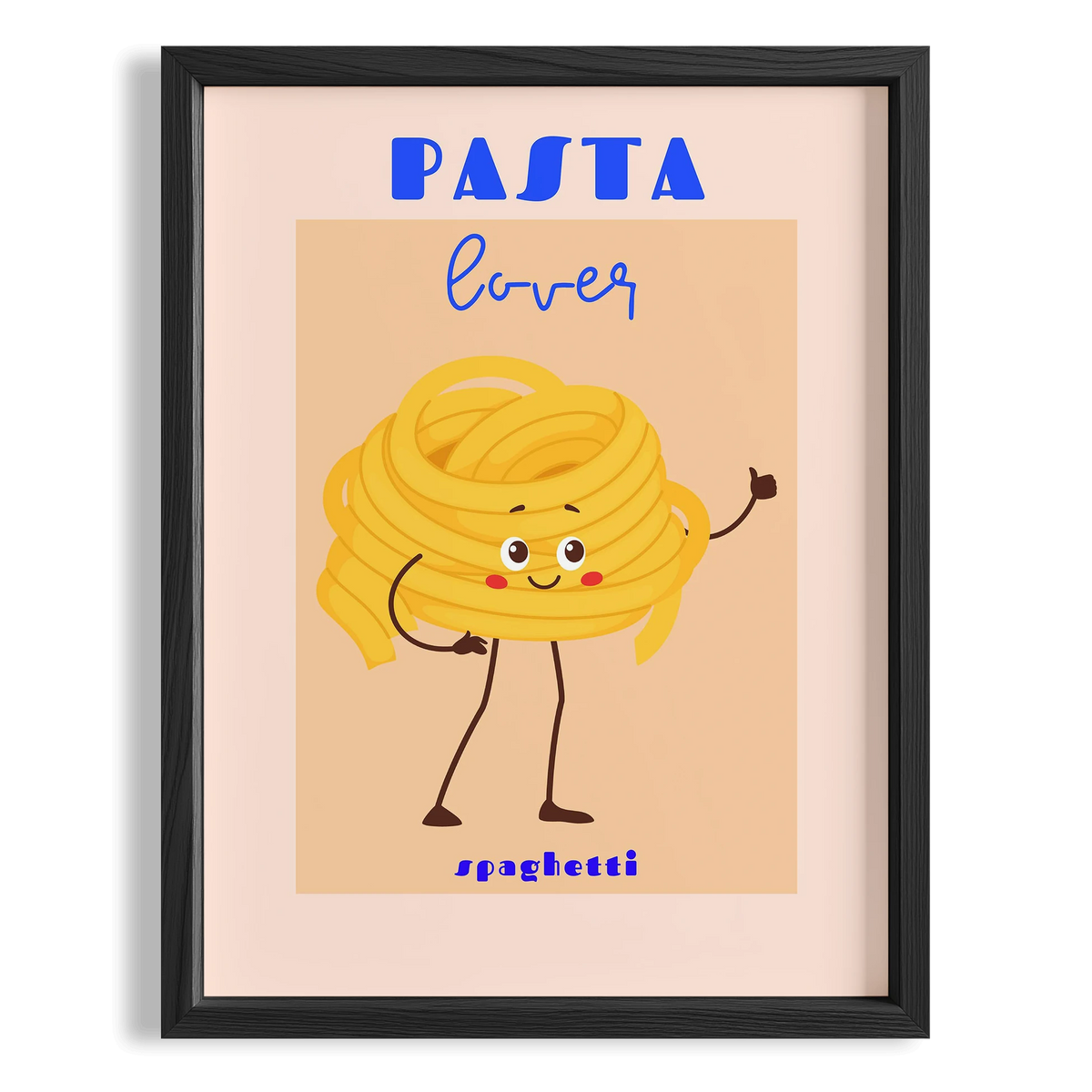Pasta Lovers Tipografi Mutfak Duvar Tablosu